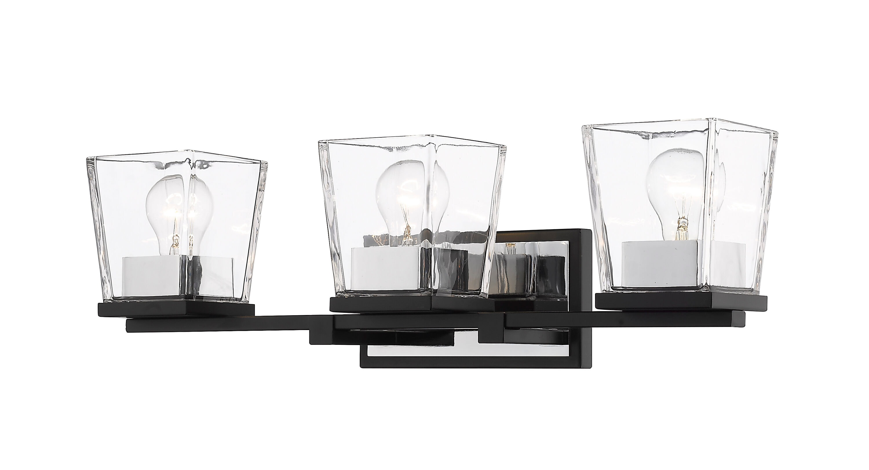 Z-Lite 475-3V-MB-CH Bleeker Street 25-in 3 -Light Multiple finishes Multiple colors Transitional Vanity light