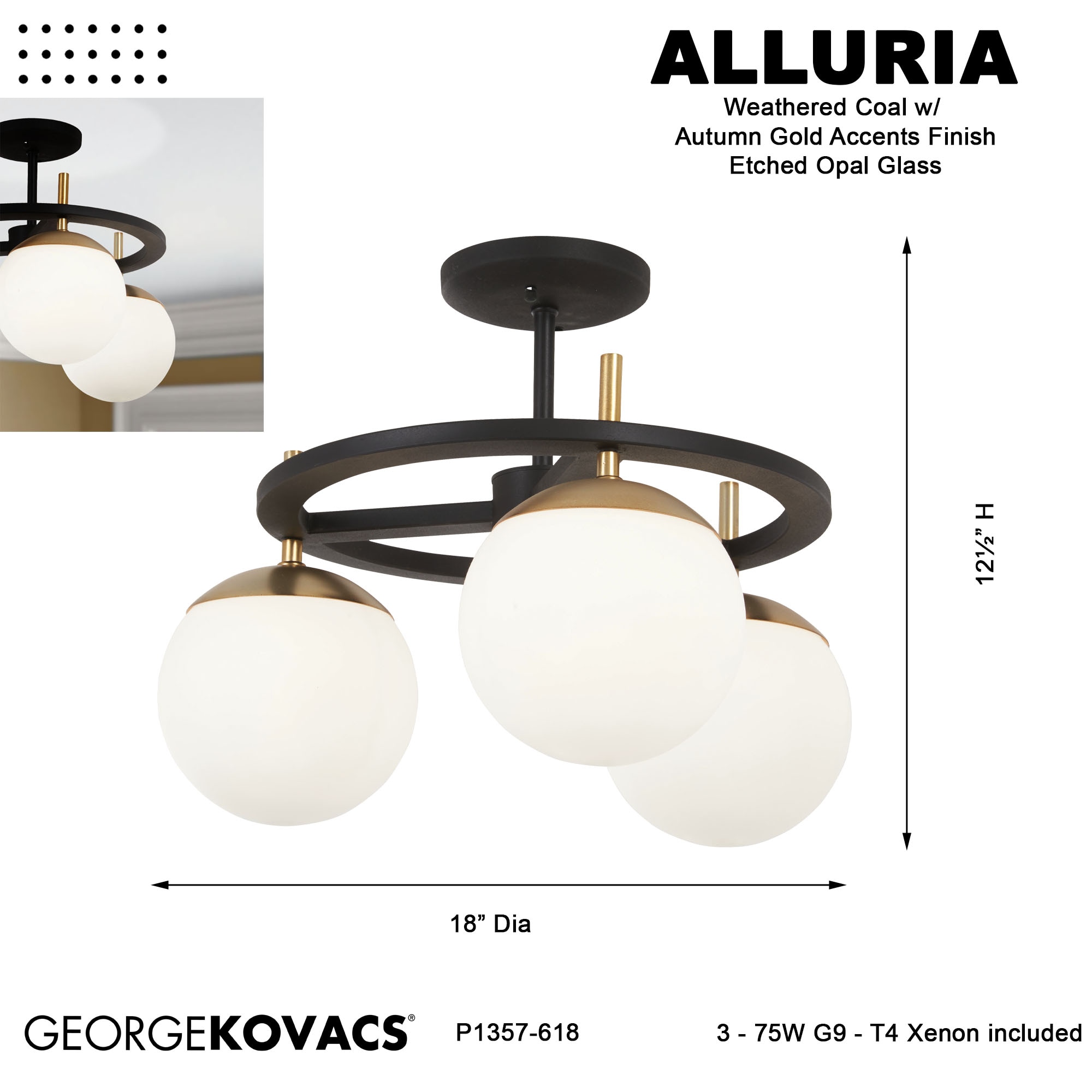 George Kovacs P1357-618 flushmounts - View #5