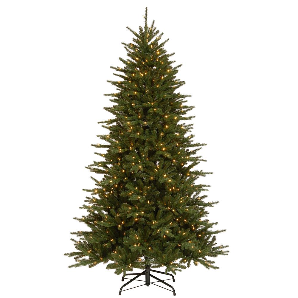 National Tree Company PEAT3-D00-75 7.5-ft Spruce Pre-lit Artificial Christmas Tree with LED Lights