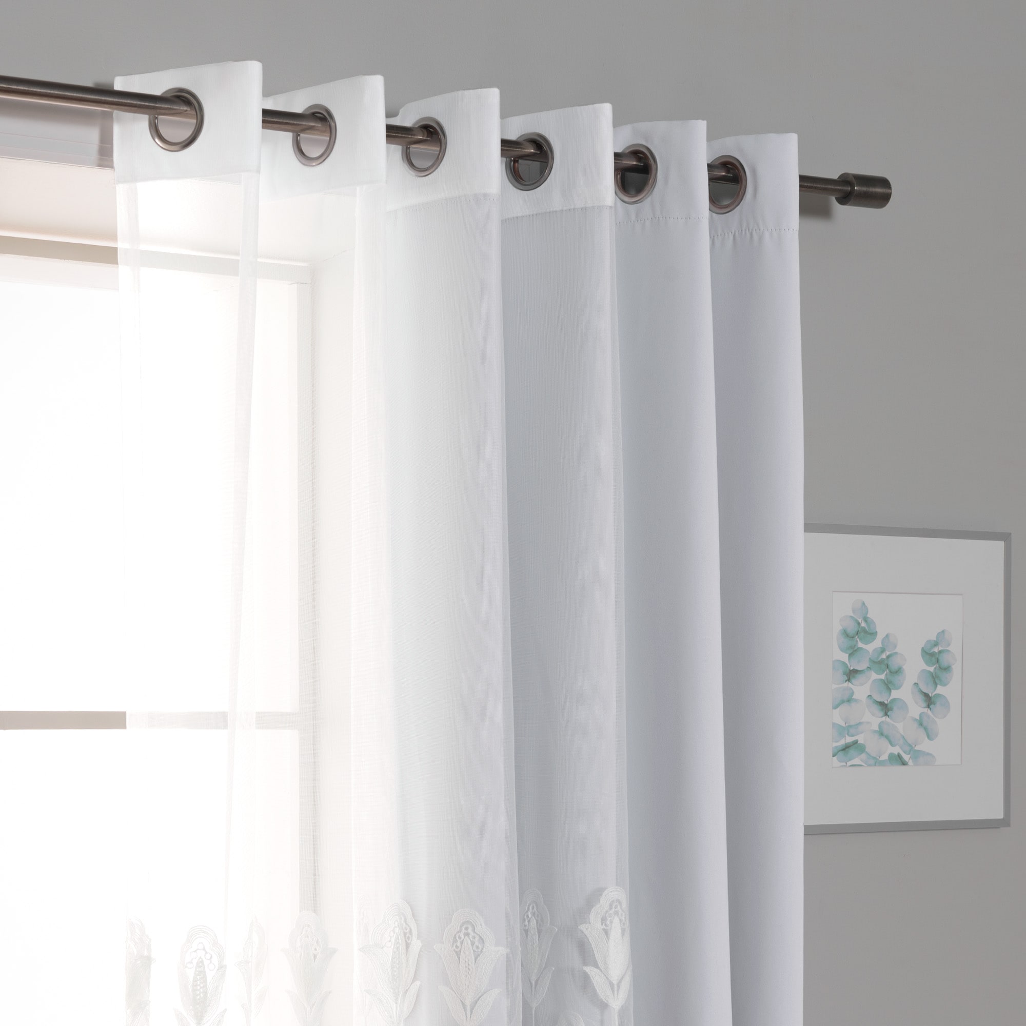 Best Home Fashion MM-TULIP-84-VAPOR curtains - View #4