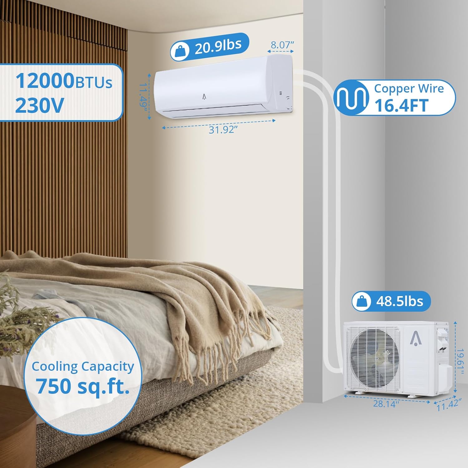 Qeetex LHF-AD-PHO-33MFDVXS Ductless-Mini-Splits - View #5