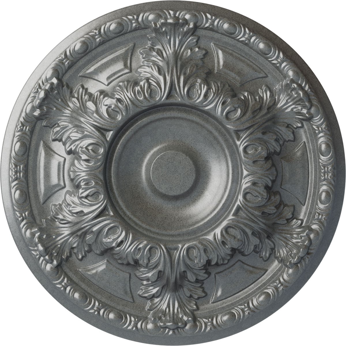 Ekena Millwork CM19GAPLS Granada 19-in W x 19-in L Painted Platinum Polyurethane Whole Ceiling Medallion