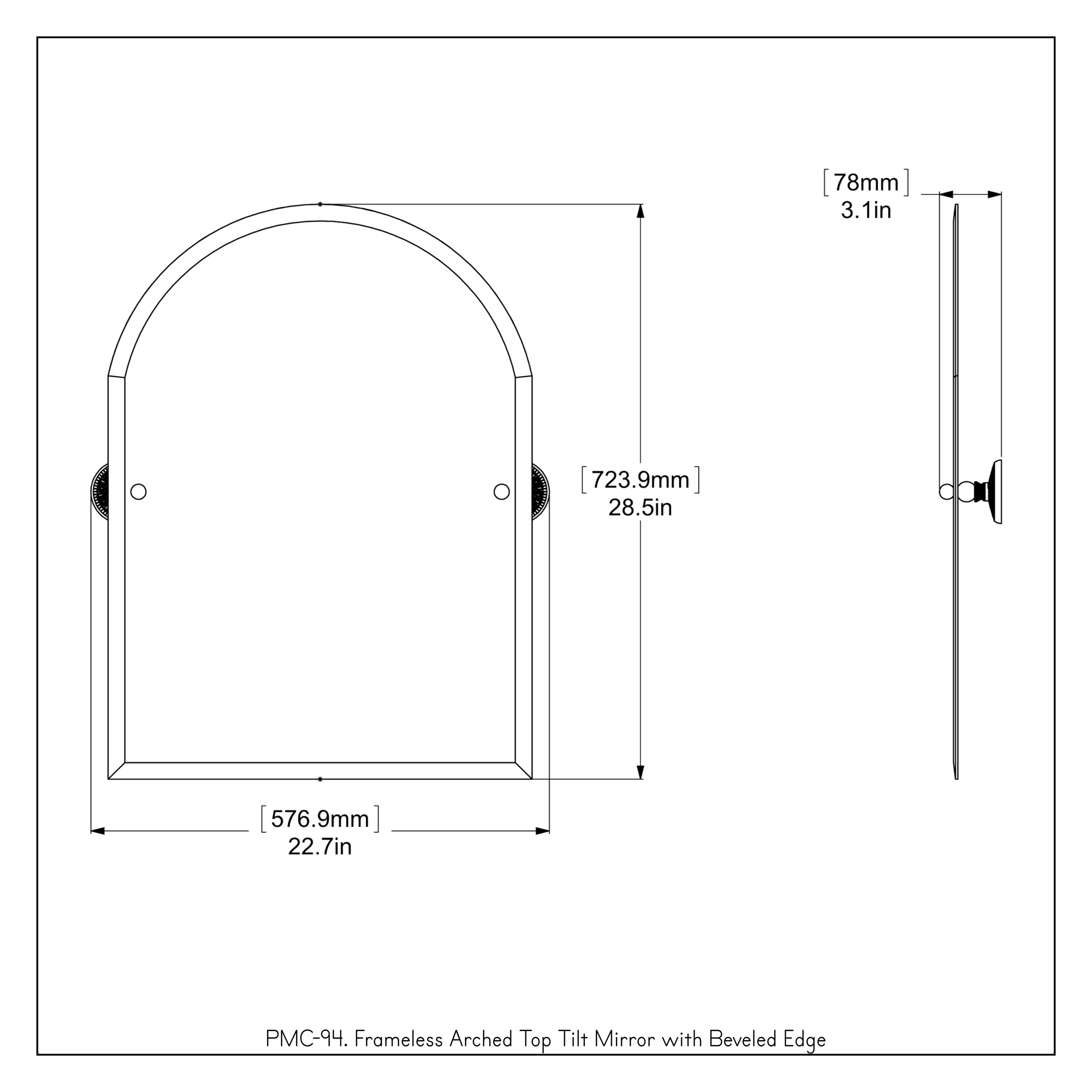 Allied Brass PMC-94-PB Framed-Bath-Mirrors - View #3