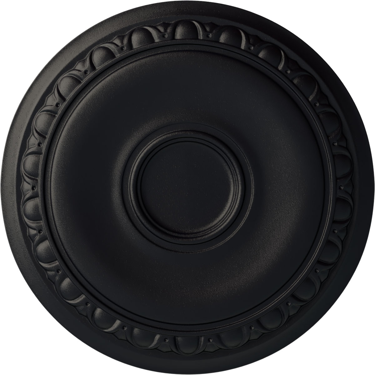 Ekena Millwork CM24CASGS Caputo 24.25-in W x 24.25-in L Painted Steel Gray Polyurethane Whole Ceiling Medallion