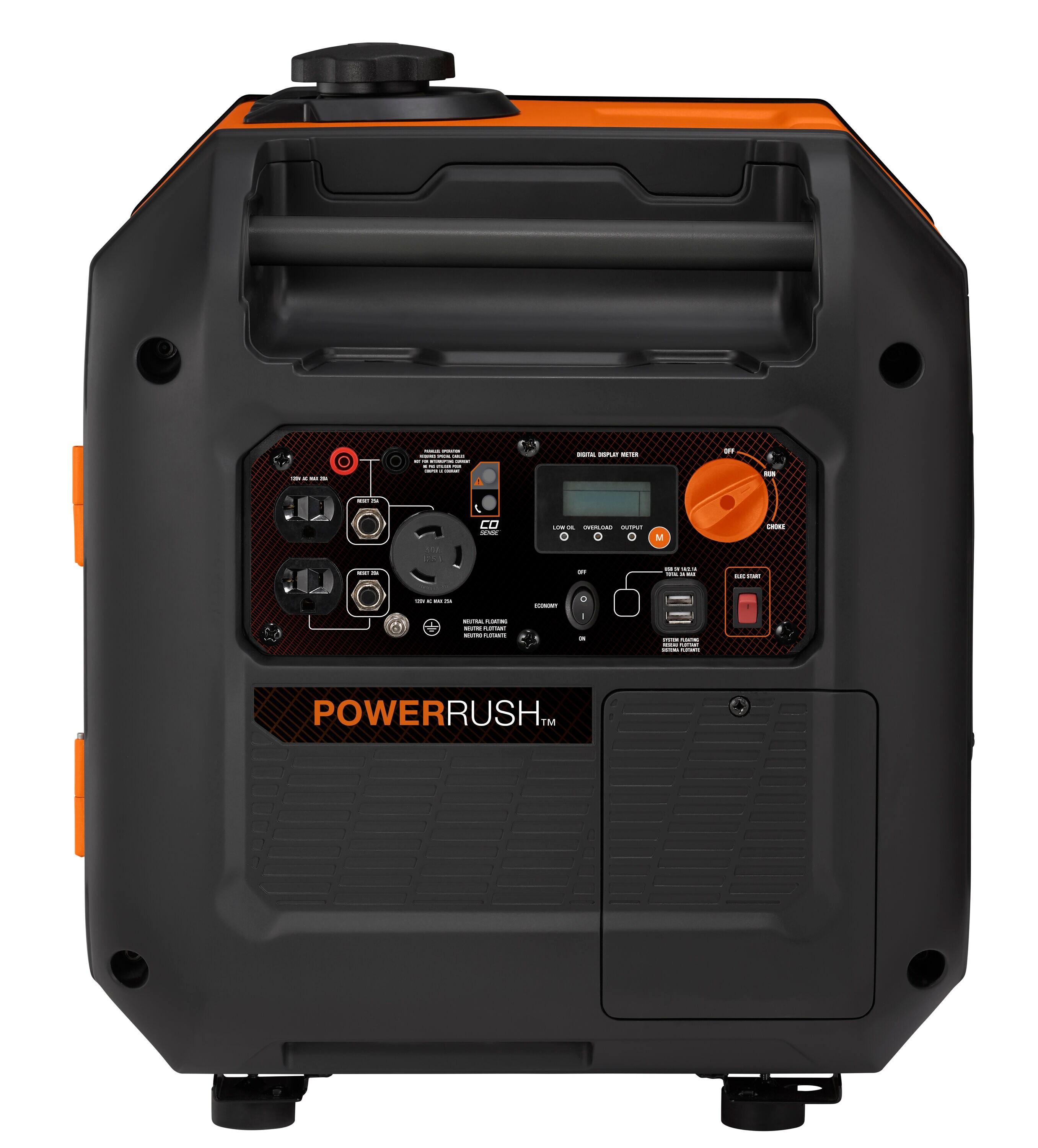 Generac IQ Series 3500-Watt Single Fuel (Gasoline) Inverter Generator ...