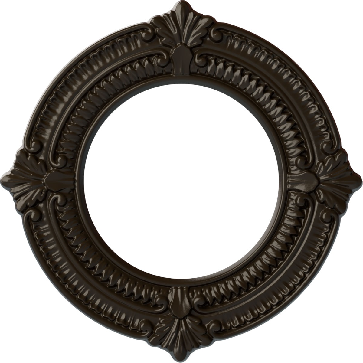 Ekena Millwork CM11BNSHF Benson 11.125-in W x 11.125-in L Painted Stone Hearth Polyurethane Whole Ceiling Medallion