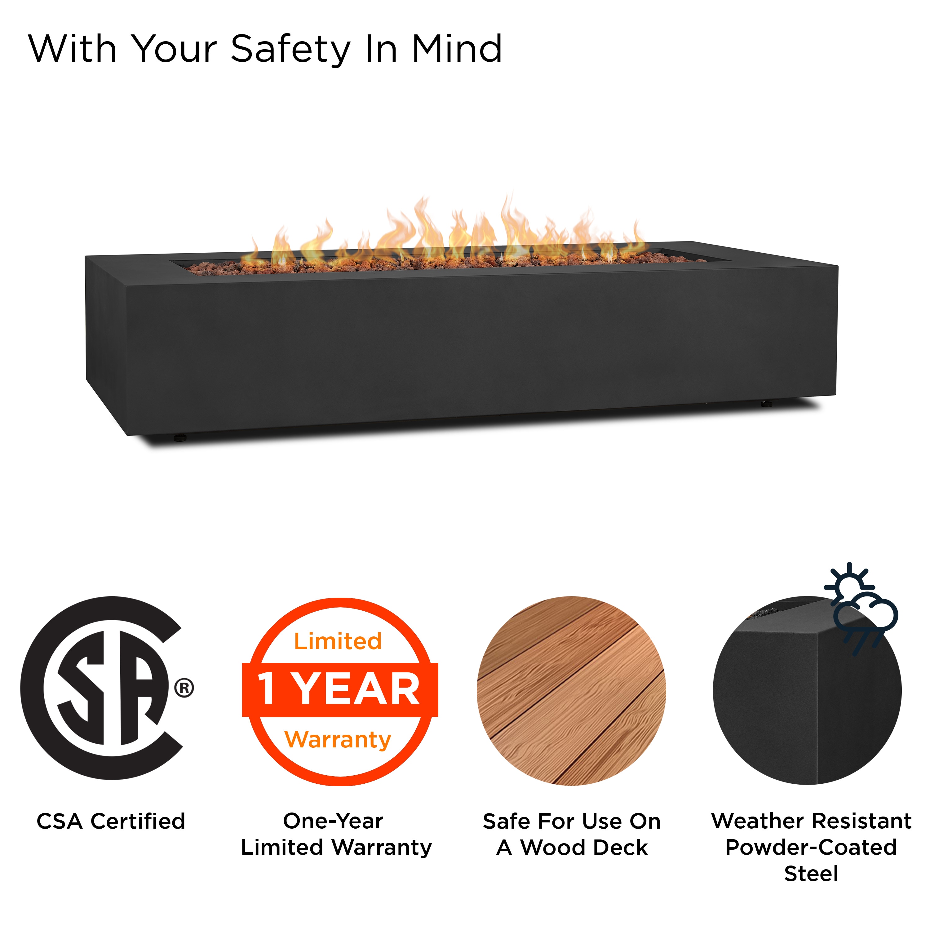 Real Flame C9814LP-BLK Outdoor-Gas-Firepits - View #10