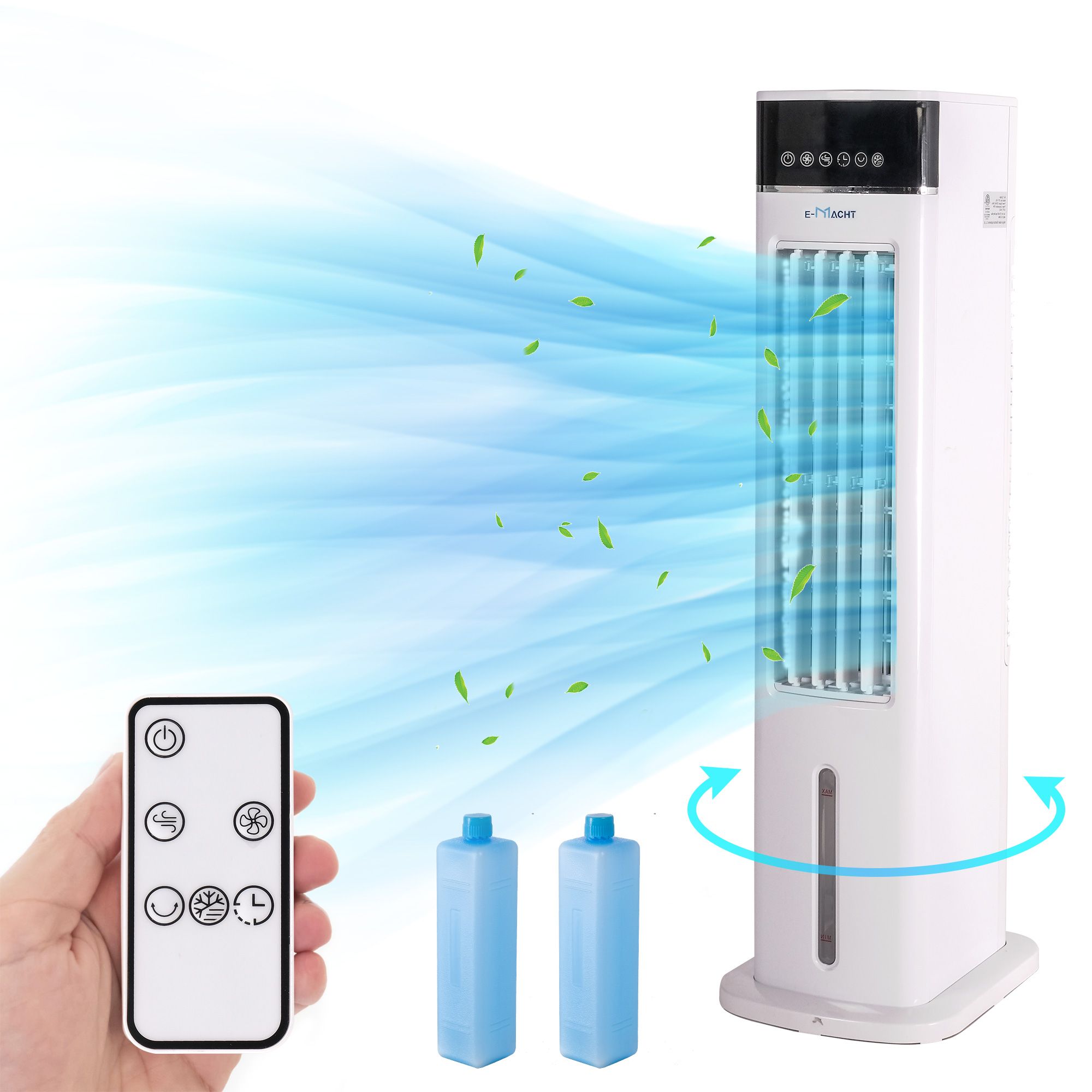 Siavonce XHHX8K2X 15-in 1 -Volt Indoor White Oscillating Floor Fan Battery Not Included Charger Not Included