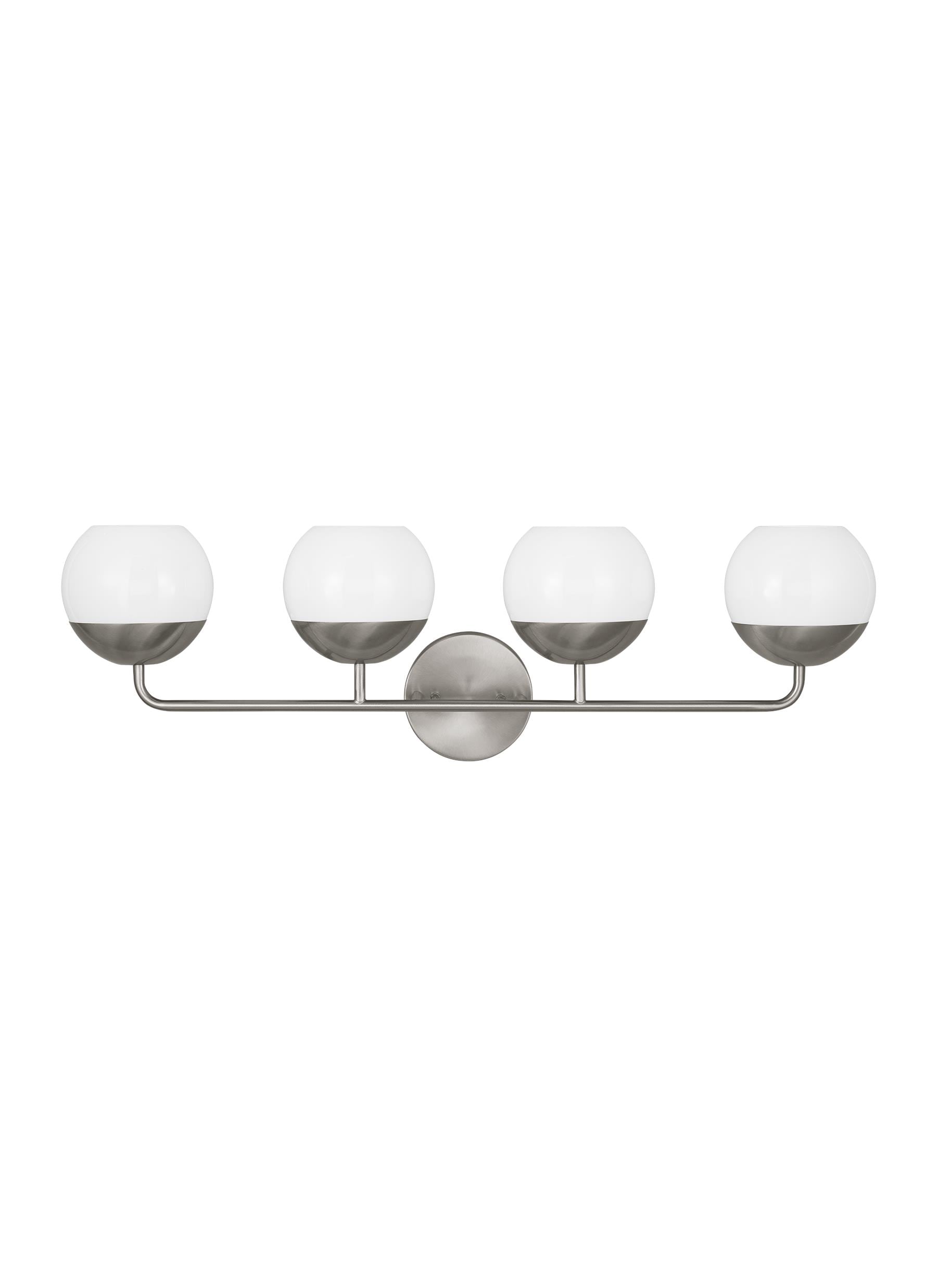 Generation Lighting 4468104-962 Alvin 33.375-in 4 -Light Brushed Nickel Modern/contemporary Vanity light