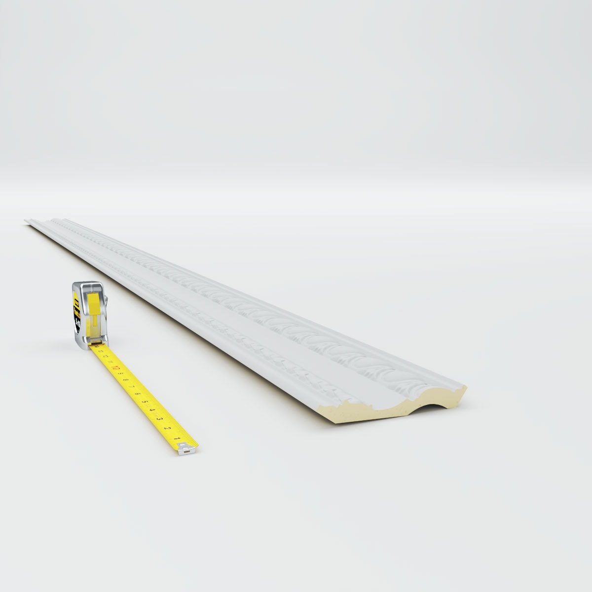 Bedford Egg and Dart White Urethane Crown Moulding