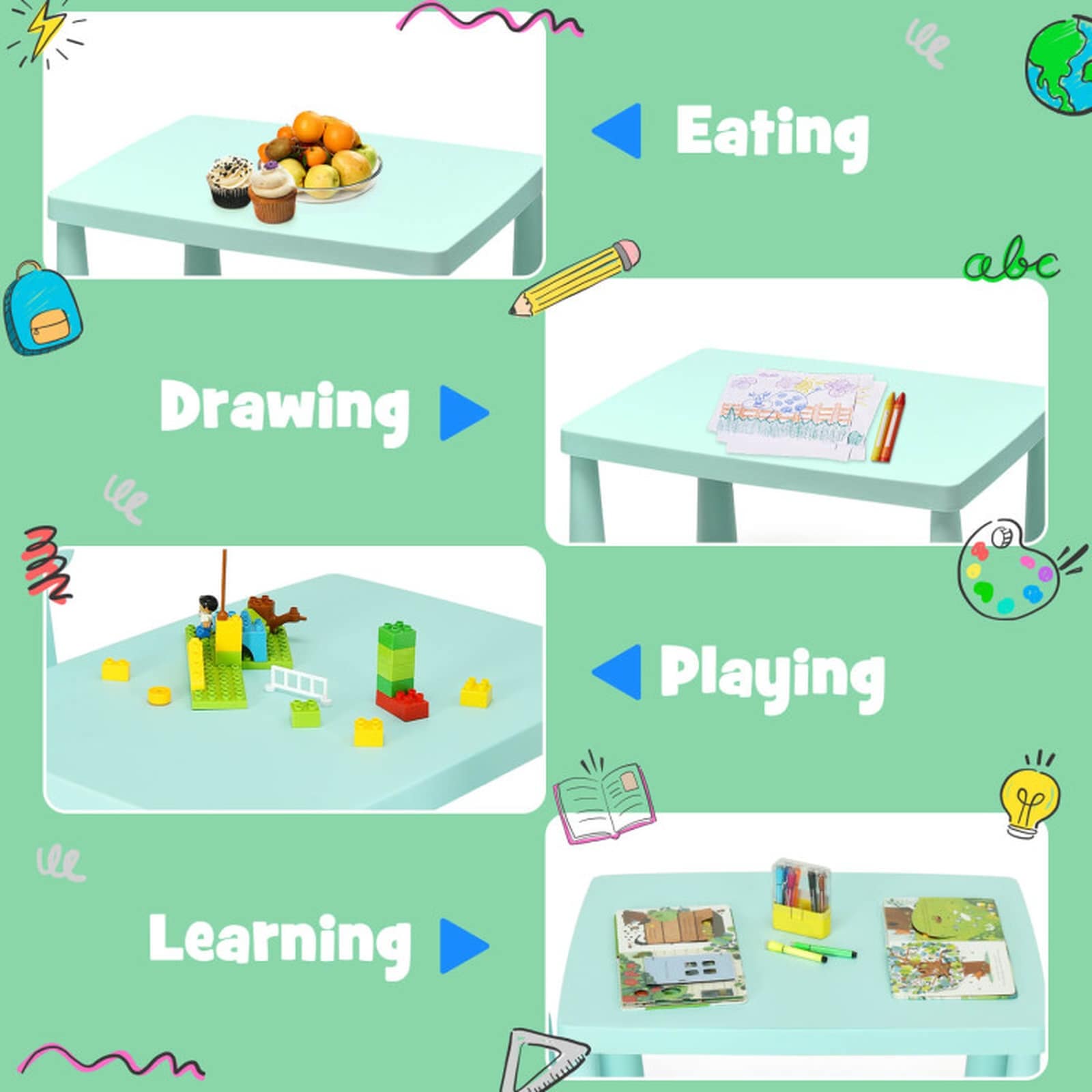 SUGIFT LW102SUGHY2622 Kids-Play-Tables - View #3