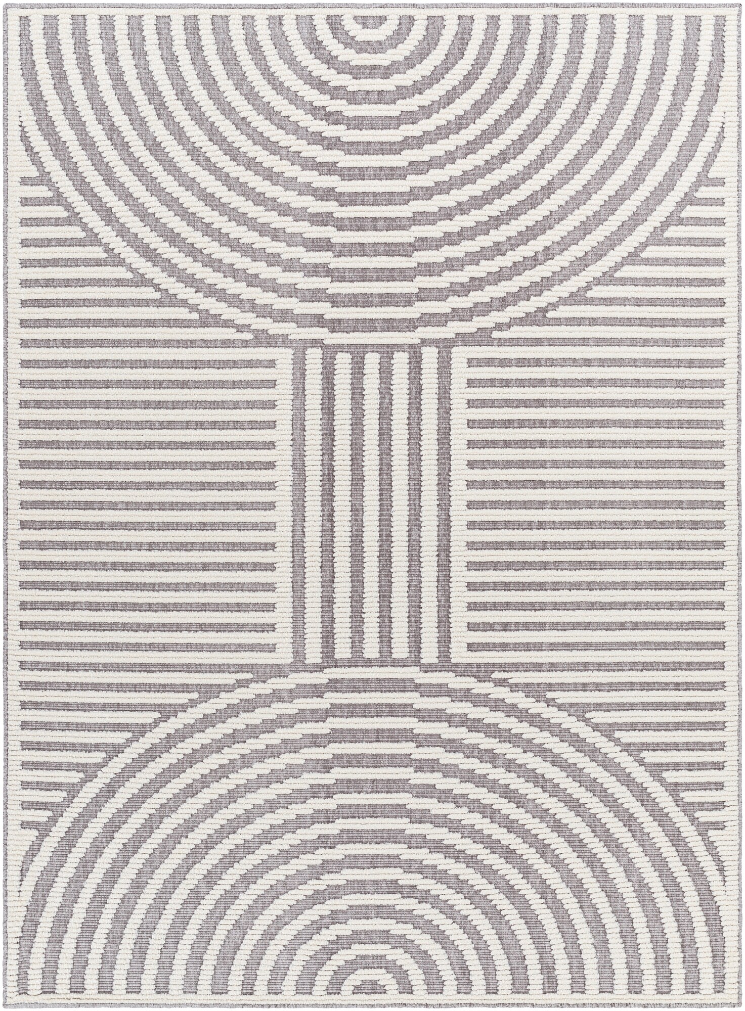 Artistic Weavers LYA2314-335 3 X 5 (ft) Gray Indoor Geometric Machine Washable Area Rug