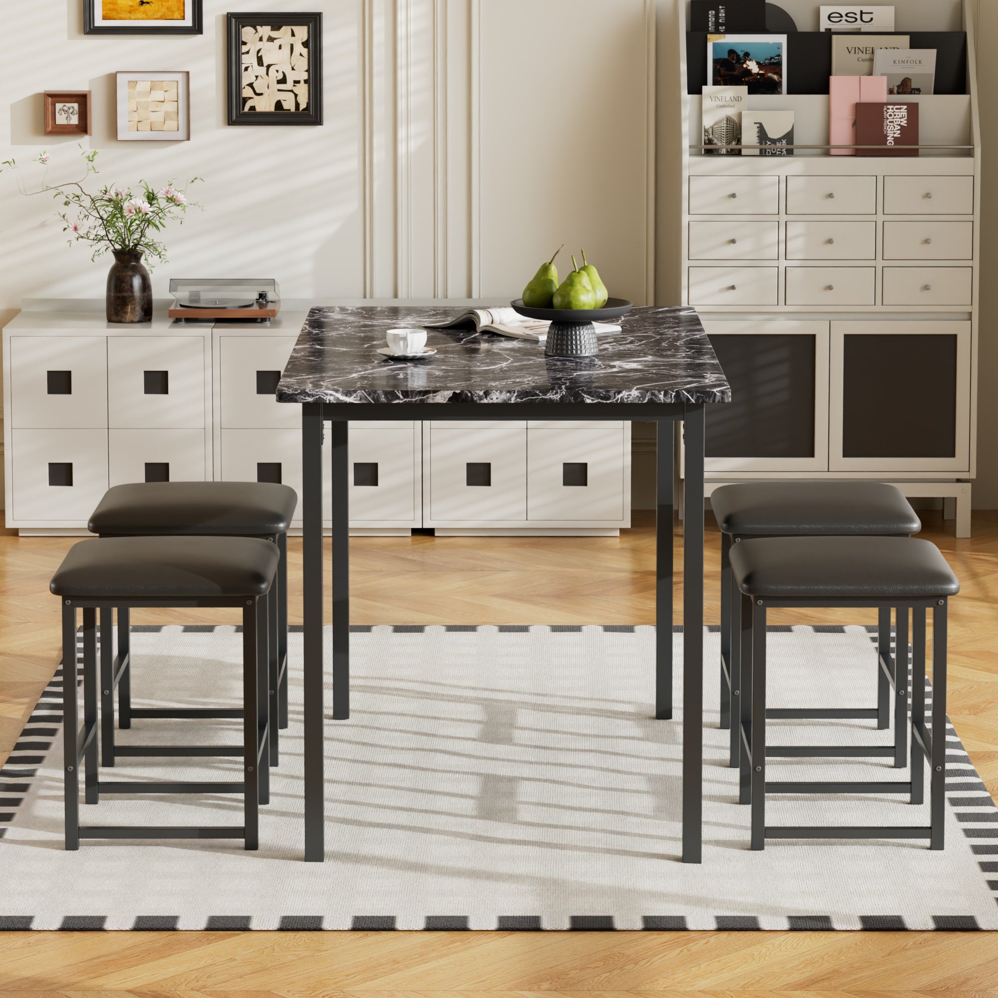 Vecelo LOE-XJM-TC22-MBY Dining-Sets - View #2