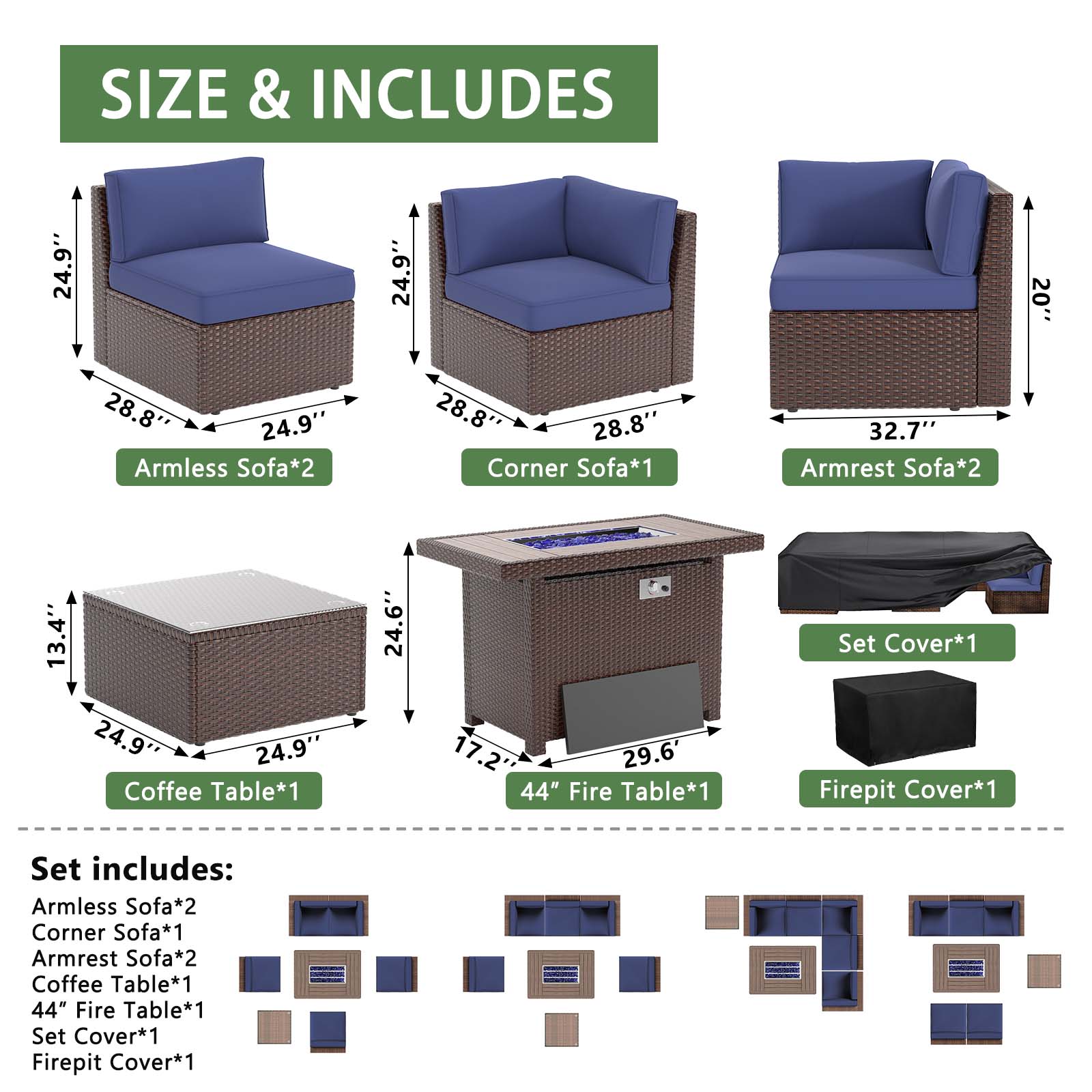 Bapipro BP3907U11 Patio-Conversation-Sets - View #7