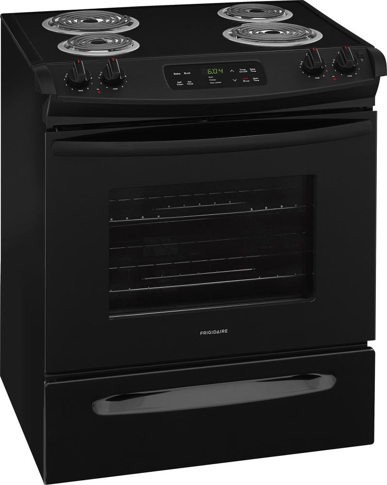 Frigidaire Coil Surface Self-cleaning Slide-In Electric Range (Black ...