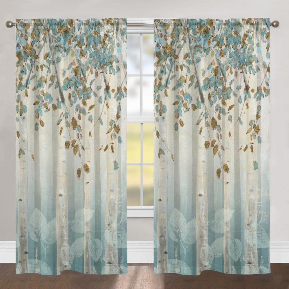 Abstract Window Curtain 50% Blackout Curtains Drapes for Living Room Home Decor 