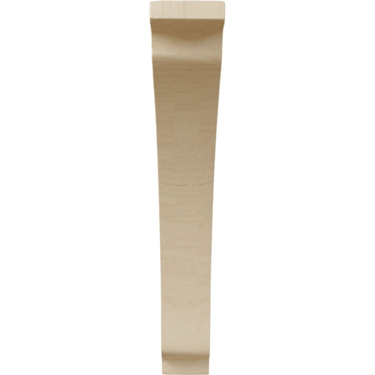 Medium Rubberwood Thorton Wood Bracket, 1 3/4"W x 7 1/2"D x 10 1/2"H