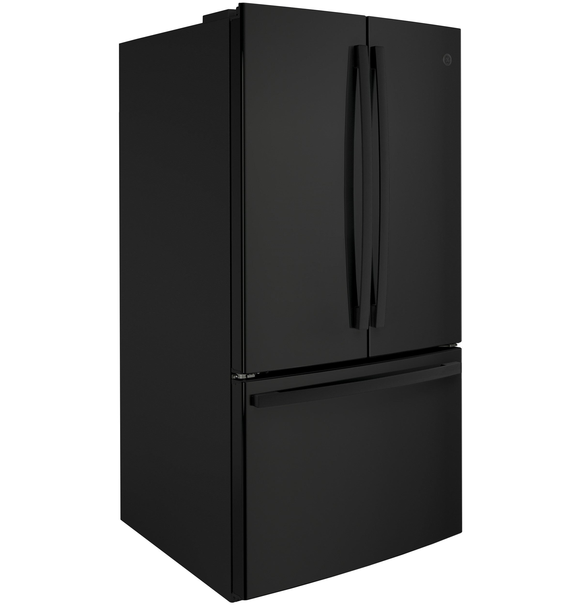 GE 27-cu ft French Door Refrigerator with Ice Maker and Water dispenser (Black) ENERGY STAR