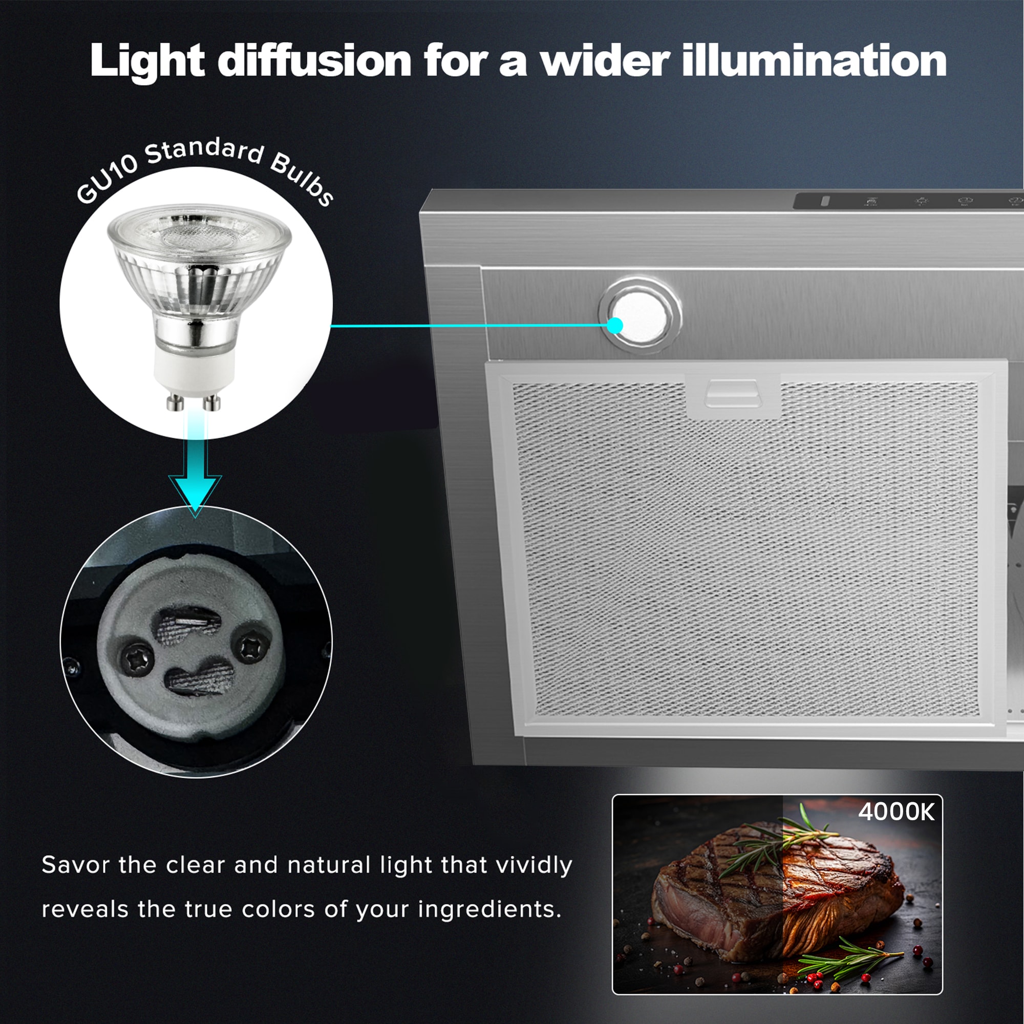 VIKIO HC0230A Undercabinet-Range-Hoods - View #7