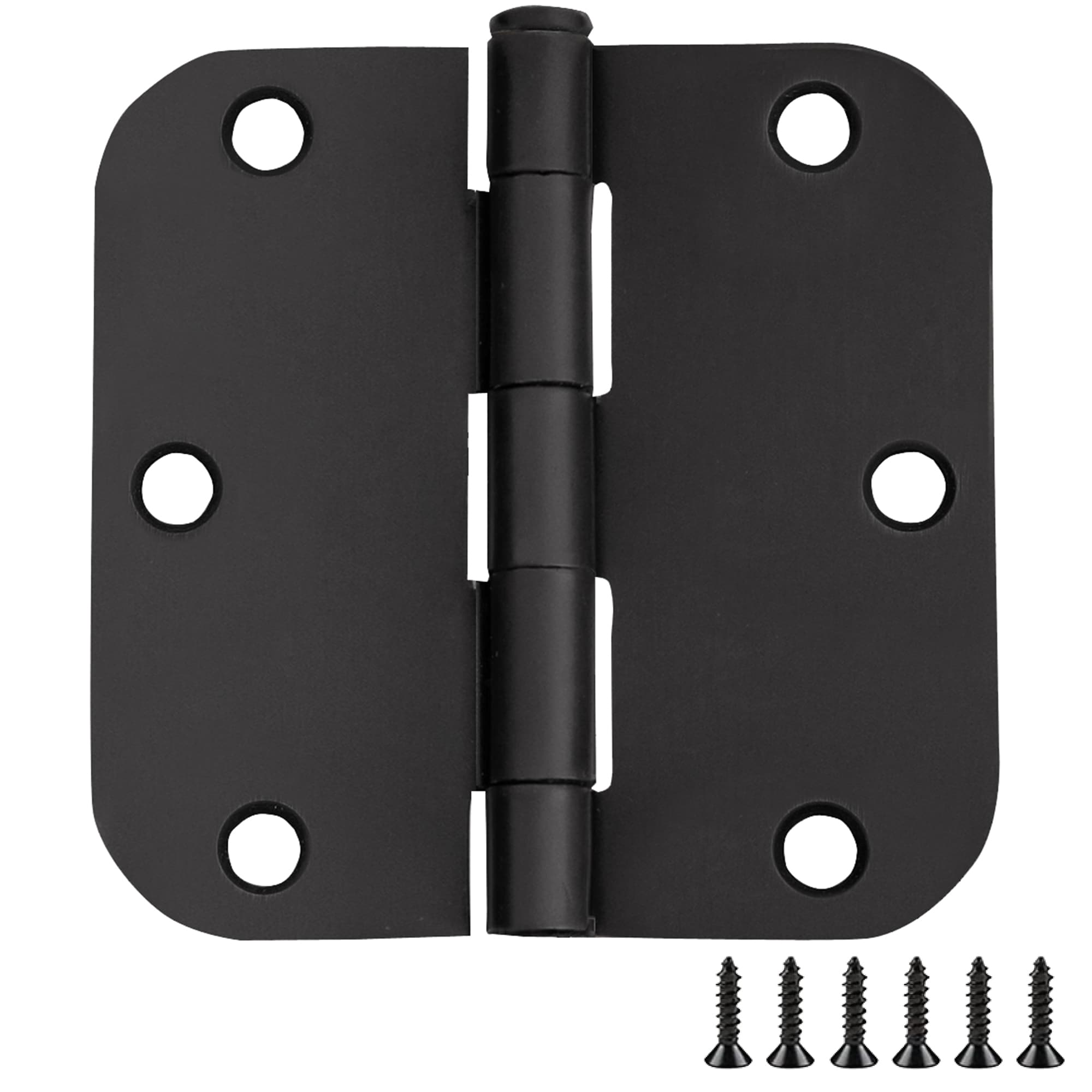 Design House 189761 3-1/2-in H x 5/8-in Radius Matte Black Butterfly Interior/Exterior Door Hinge 12 -Pack