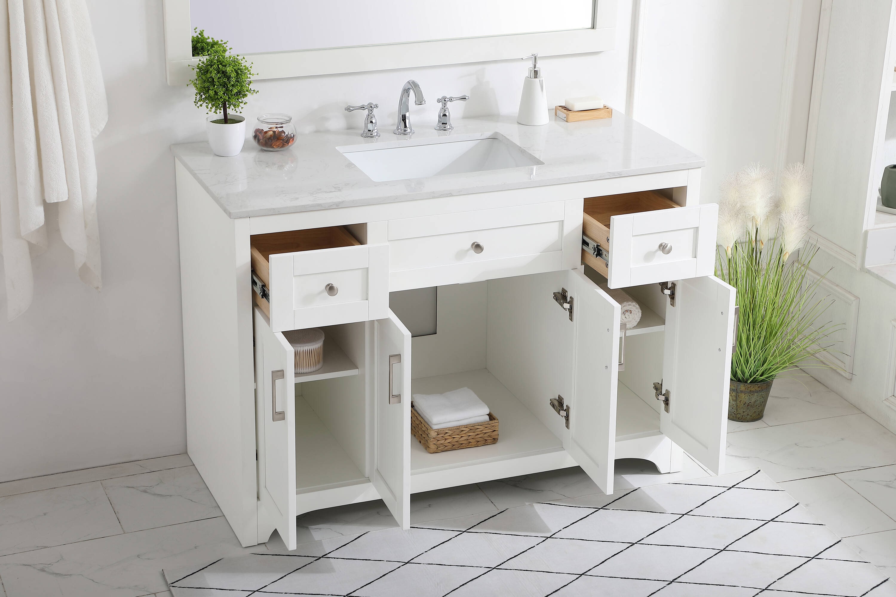 Elegant Decor FI51048WH Bath-Vanity-Combo - View #10