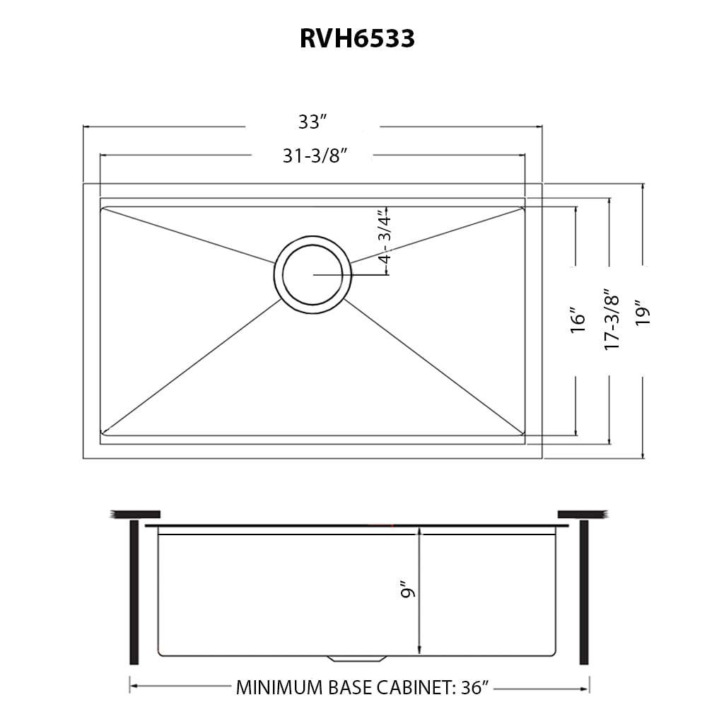 Ruvati RVH6533GG Kitchen-Sinks - View #15