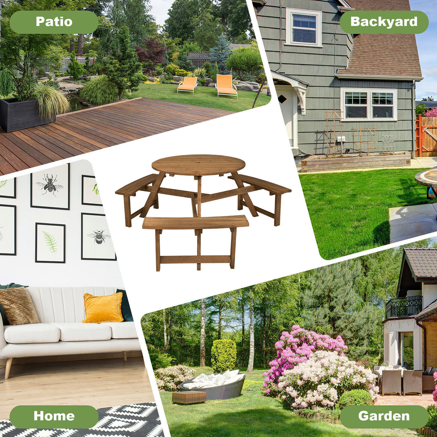 Clihome CL-TN-10434 Picnic-Tables - View #8