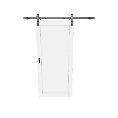 RELIABILT 36-in x 84-in White Primed Mdf Single Barn Door (Hardware Included)