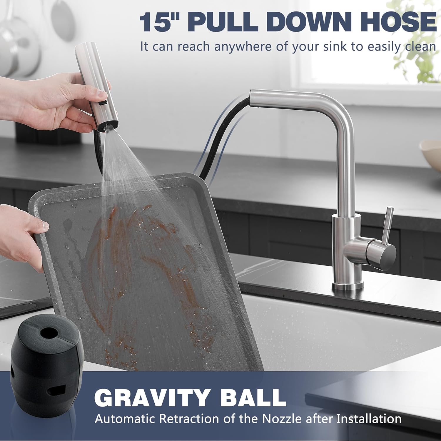 GIMILI B0CY9NSBQ5 Kitchen-Faucets - View #5