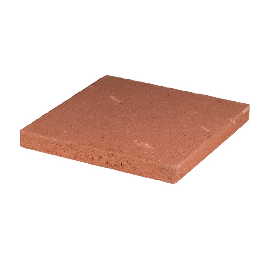  NA 20-in L x 20-in W x 2-in H Square Red Concrete Patio Stone