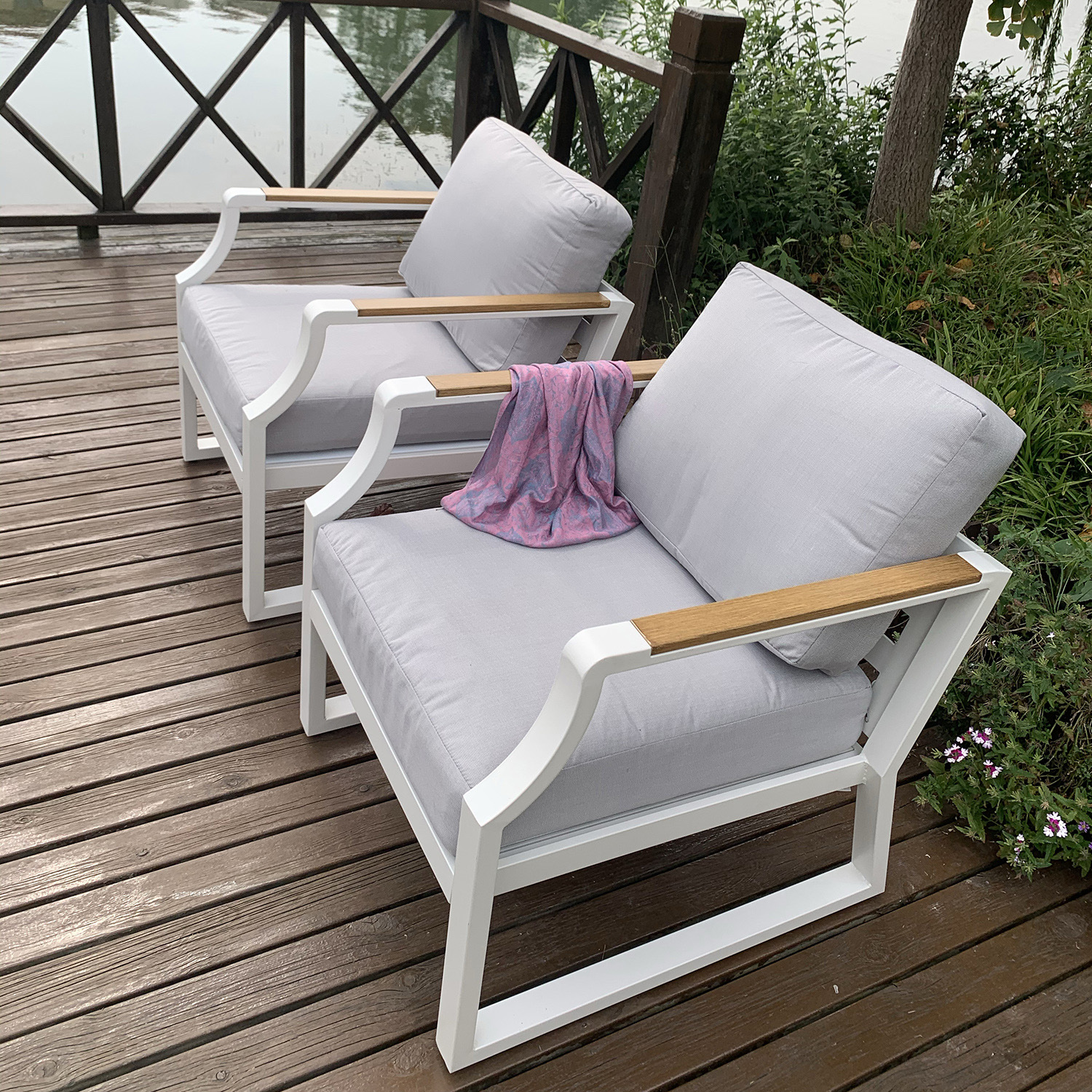 Direct Wicker DWS-2101-WT Patio-Conversation-Sets - View #4