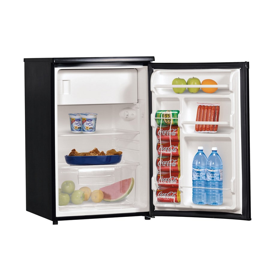 Frigidaire 4.4-cu ft Mini Fridge Freezer Compartment (Black) in