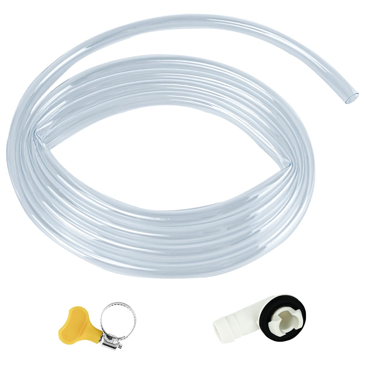 JVFCXXV  10Ft Portable Air Conditioner Drain Hose 3/5 Inch Leakproof AC Drain Hose Kit Universal AC Drain Hose Pipe Replacement for Window Air