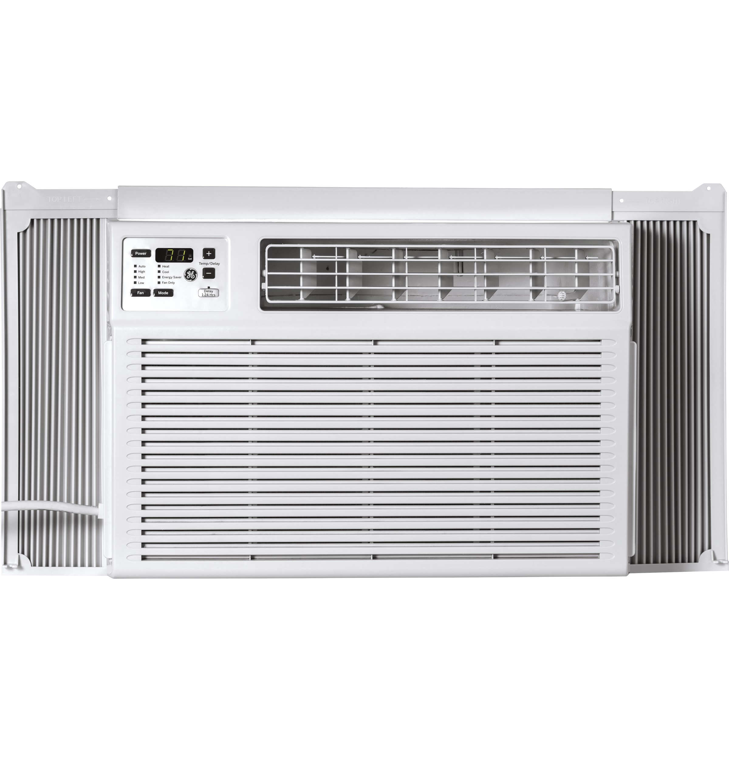 GE 550-sq ft Window Air Conditioner with Heater with Remote (230 Volts ...