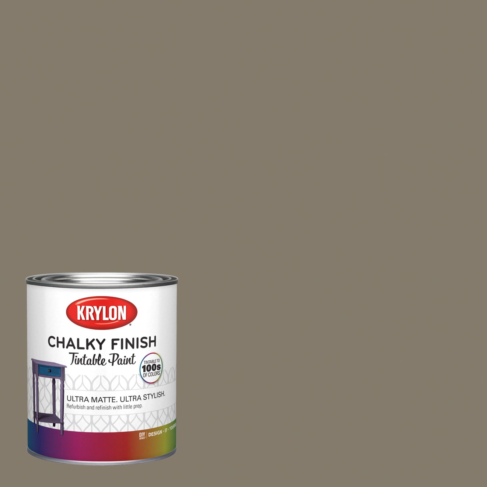 Krylon HGSW3463-1693212 Water-based Barnwood Plank Hgsw3463 Chalky Paint (1-quart)