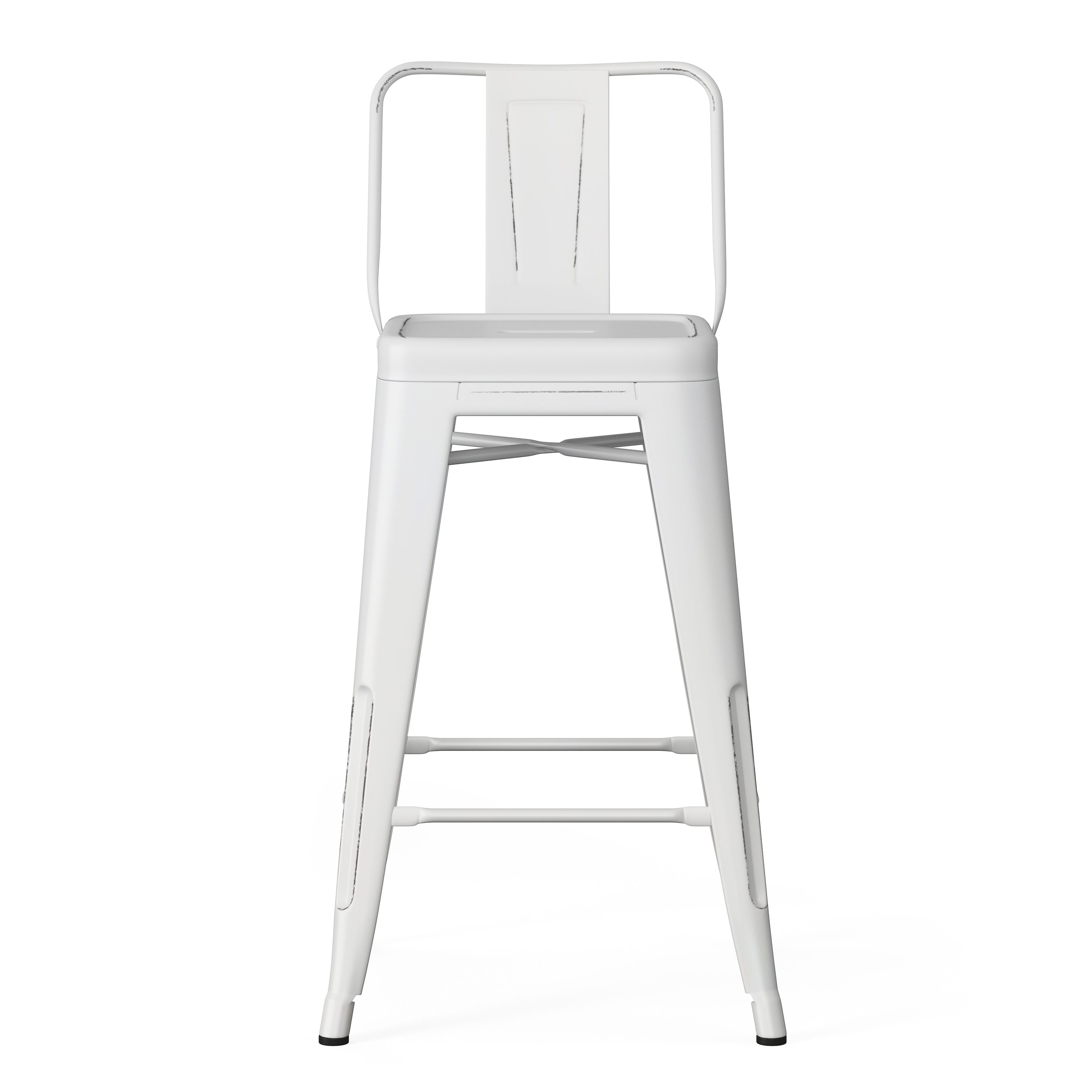 Simpli Home AXCRAY24-01-DWH stools - View #2