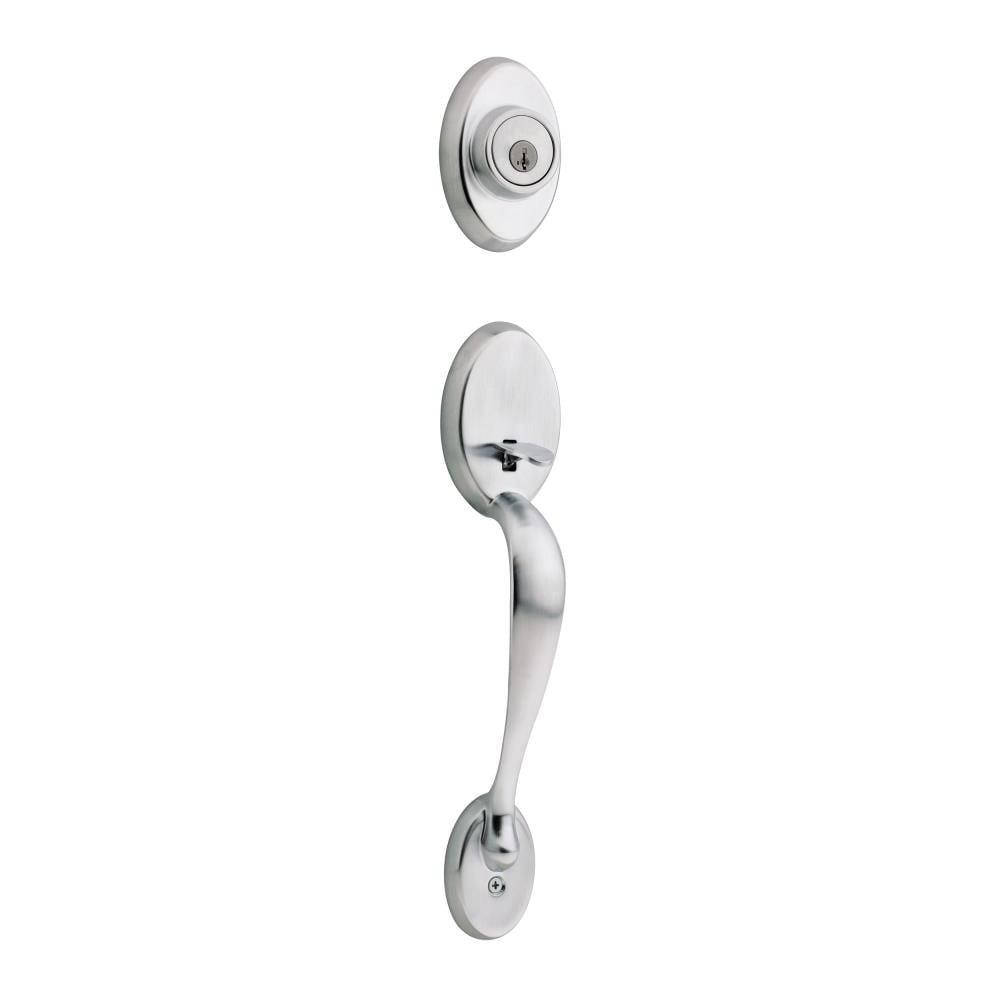 Kwikset 800CELIP-26DSV1 Signature Series Satin Chrome Single-Cylinder Deadbolt Entry Door Exterior Handle Smartkey