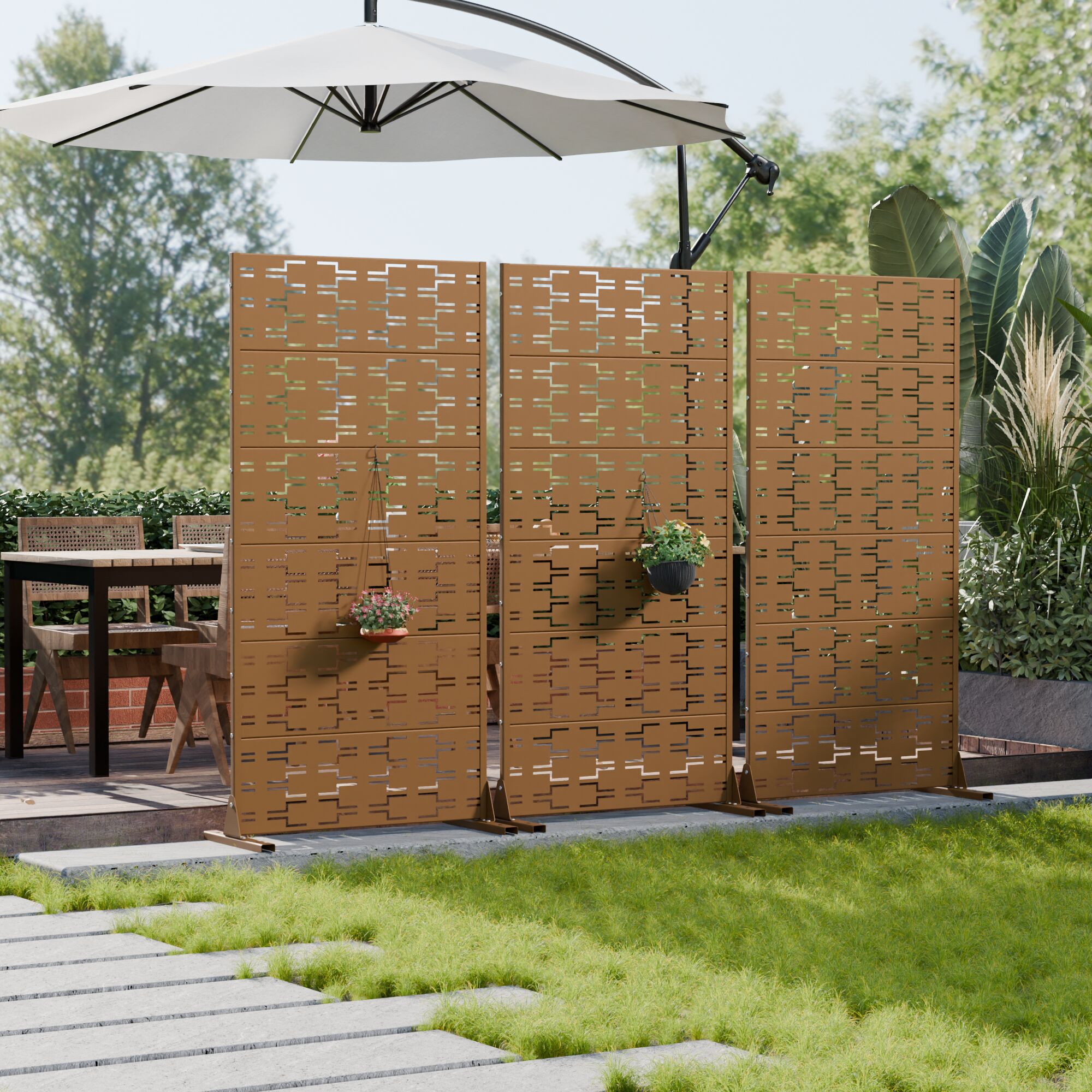 Wooakway L20609-604A44 Outdoor-Privacy-Screen - View #7
