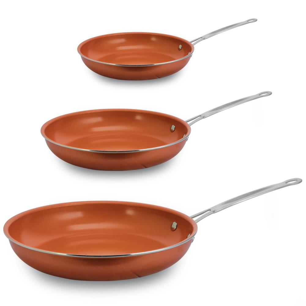 Better Chef 849111450M 3-Piece 13-in Steel with Non-Stick Coating Cooking Pan