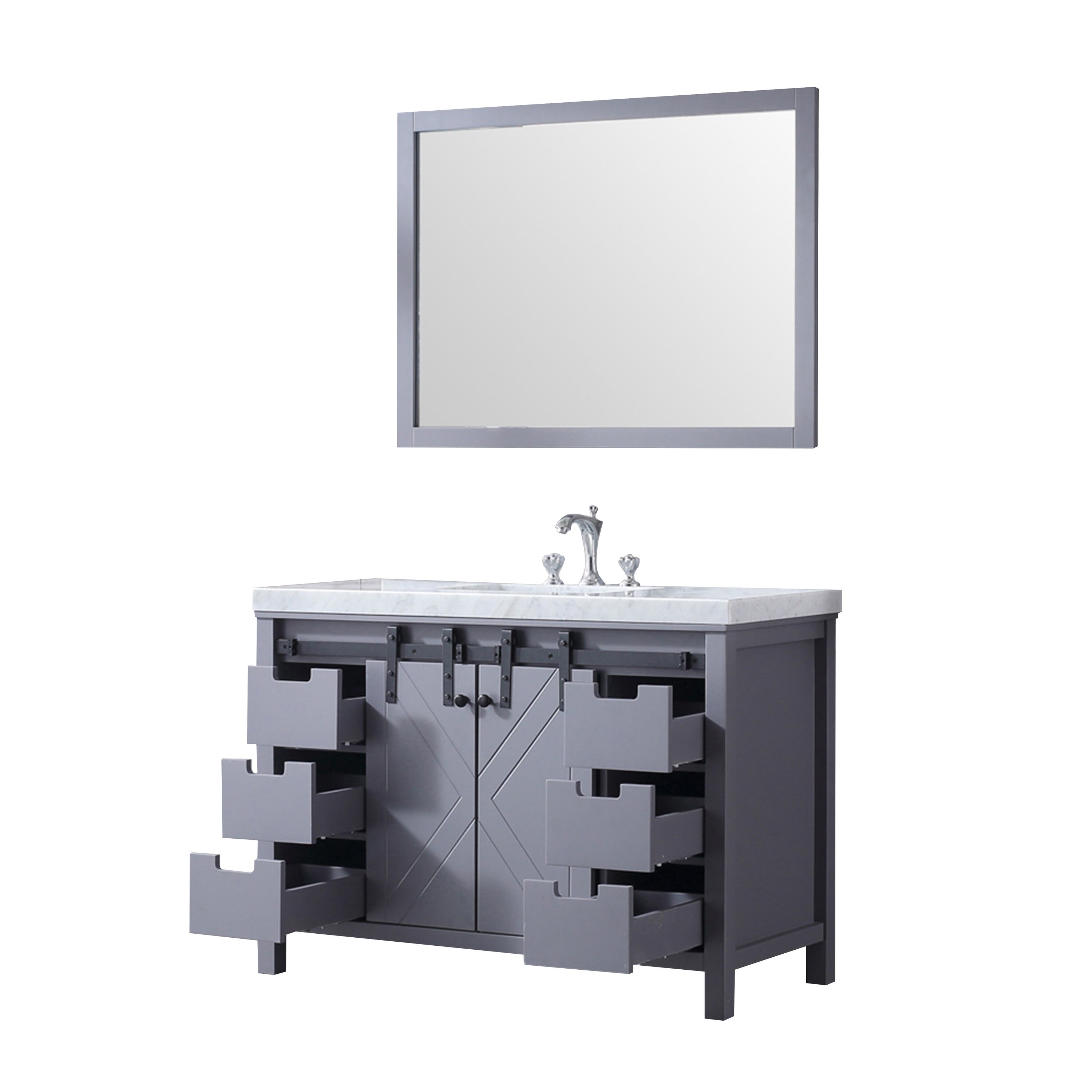 Lexora LM342248SBBSM44F Bath-Vanity-Combo - View #12