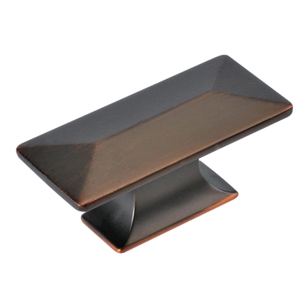 Hickory Hardware P2152-RB Bungalow 2-5/16-in Refined Bronze Rectangular Traditional Cabinet Knob