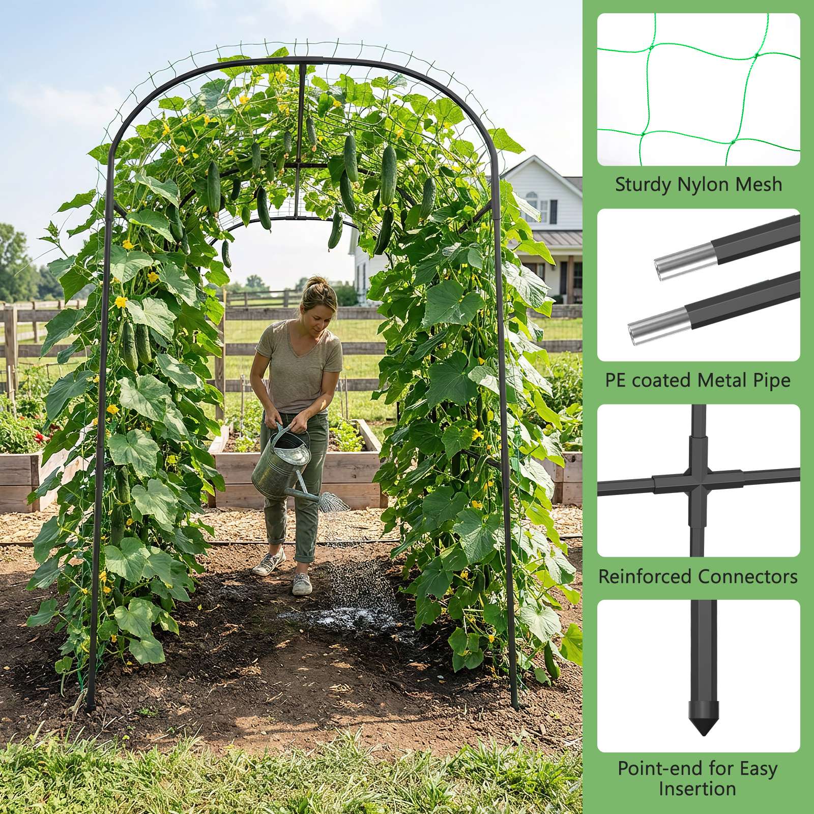Esazn DYY-H-S-BROWN Garden-Trellis - View #9
