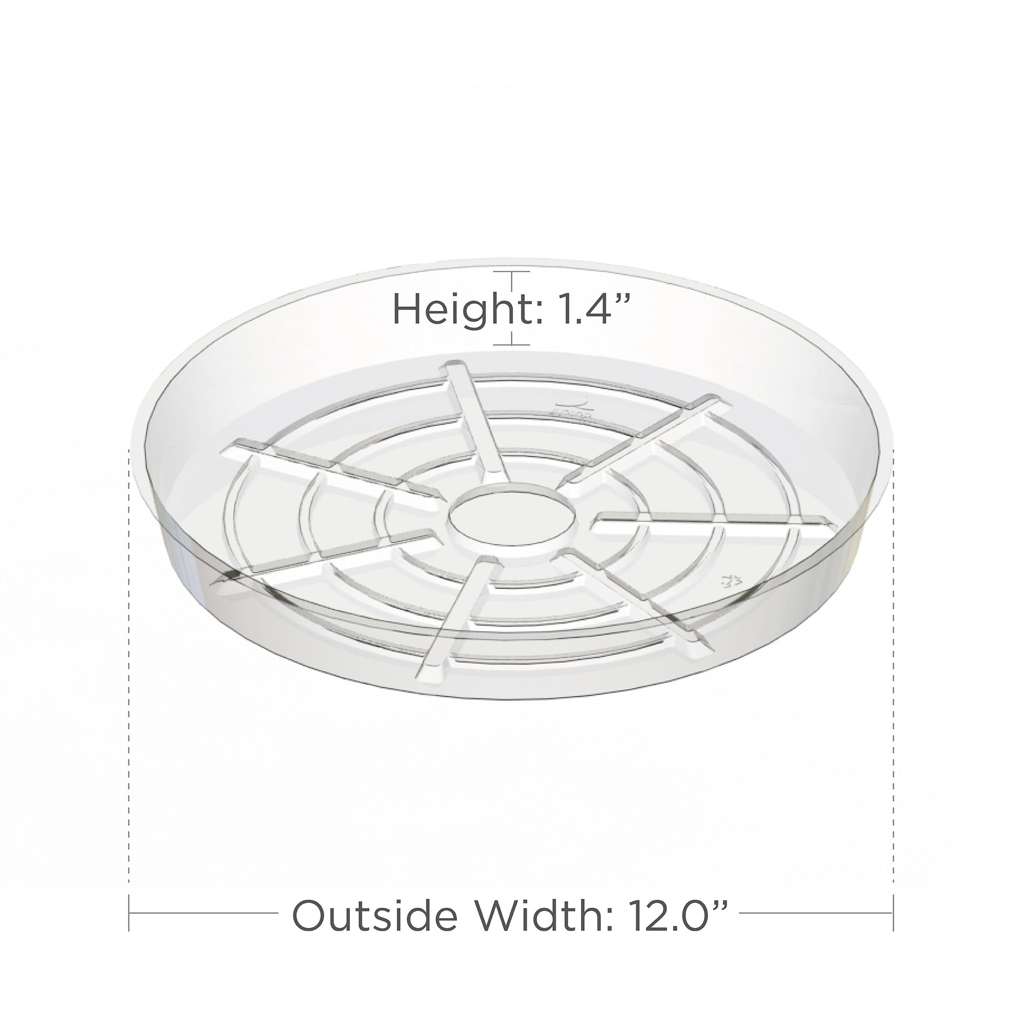 Crescent Garden BVL120S00C2 Plant-Saucers - View #3