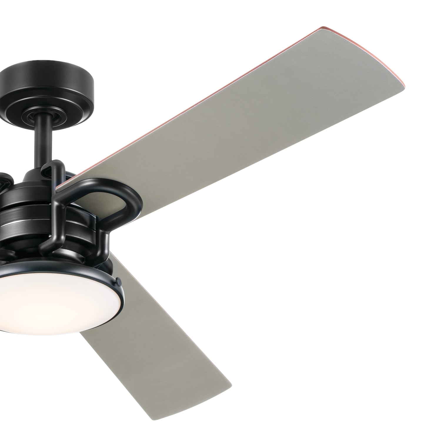 Kichler Pillar 52-in Satin Black LED Indoor Ceiling Fan with Light Remote  (3-Blade) in the Ceiling Fans department at