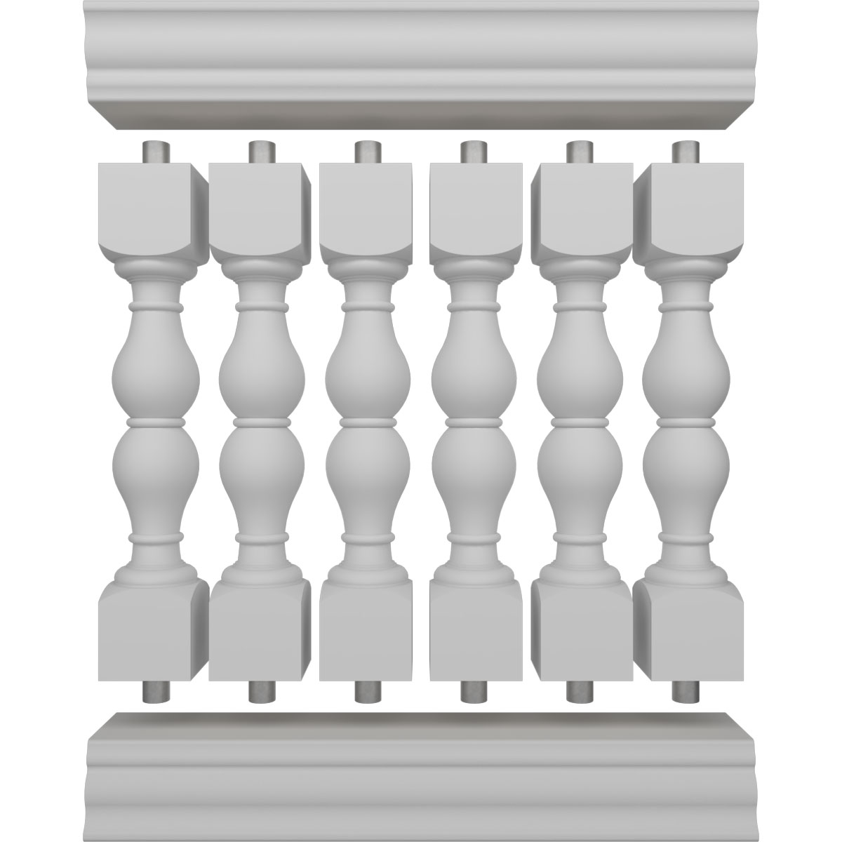 Ekena Millwork BALK42X036AVA railings - View #5