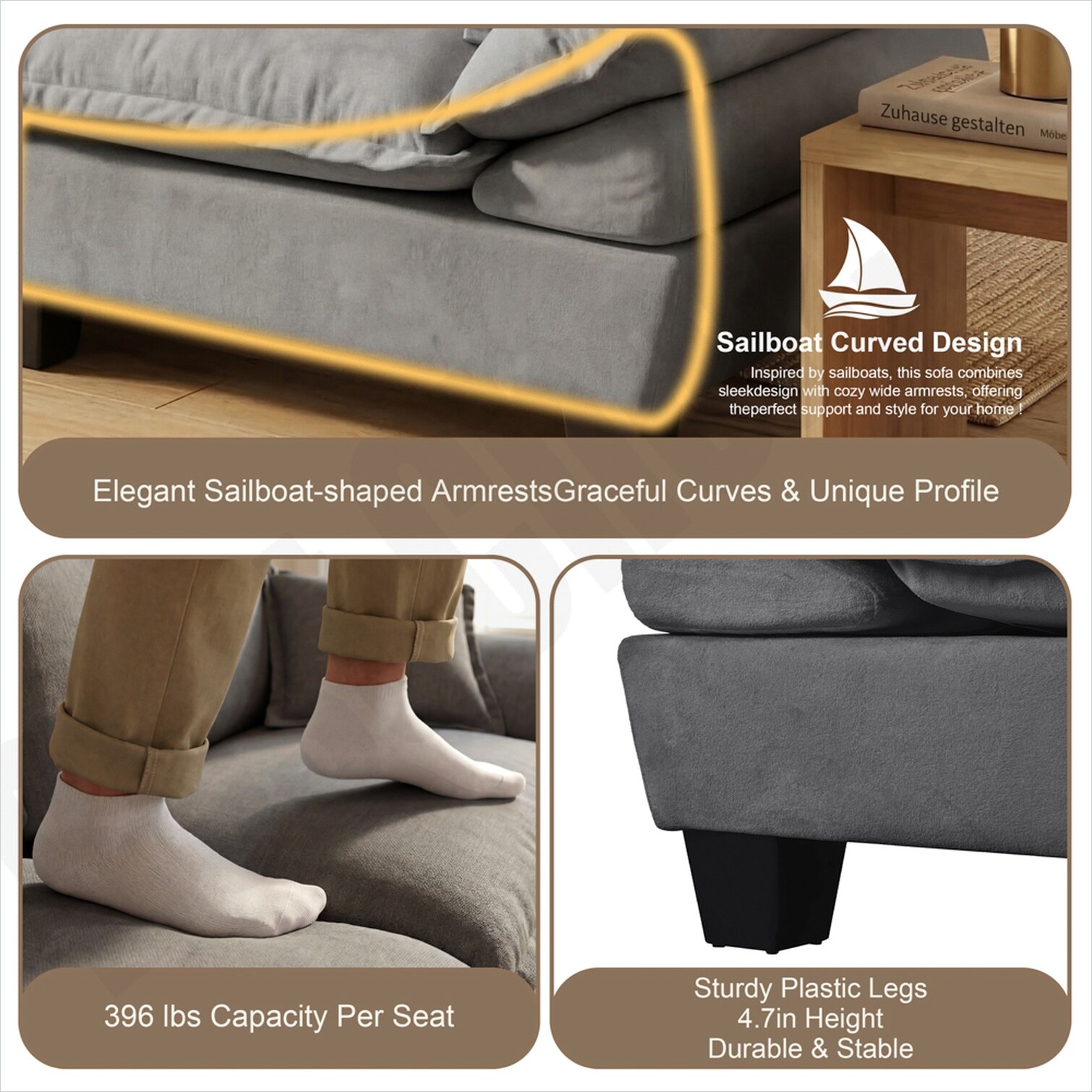 SUNCREAT TY38Q575UPWO Sofas-Loveseats - View #3