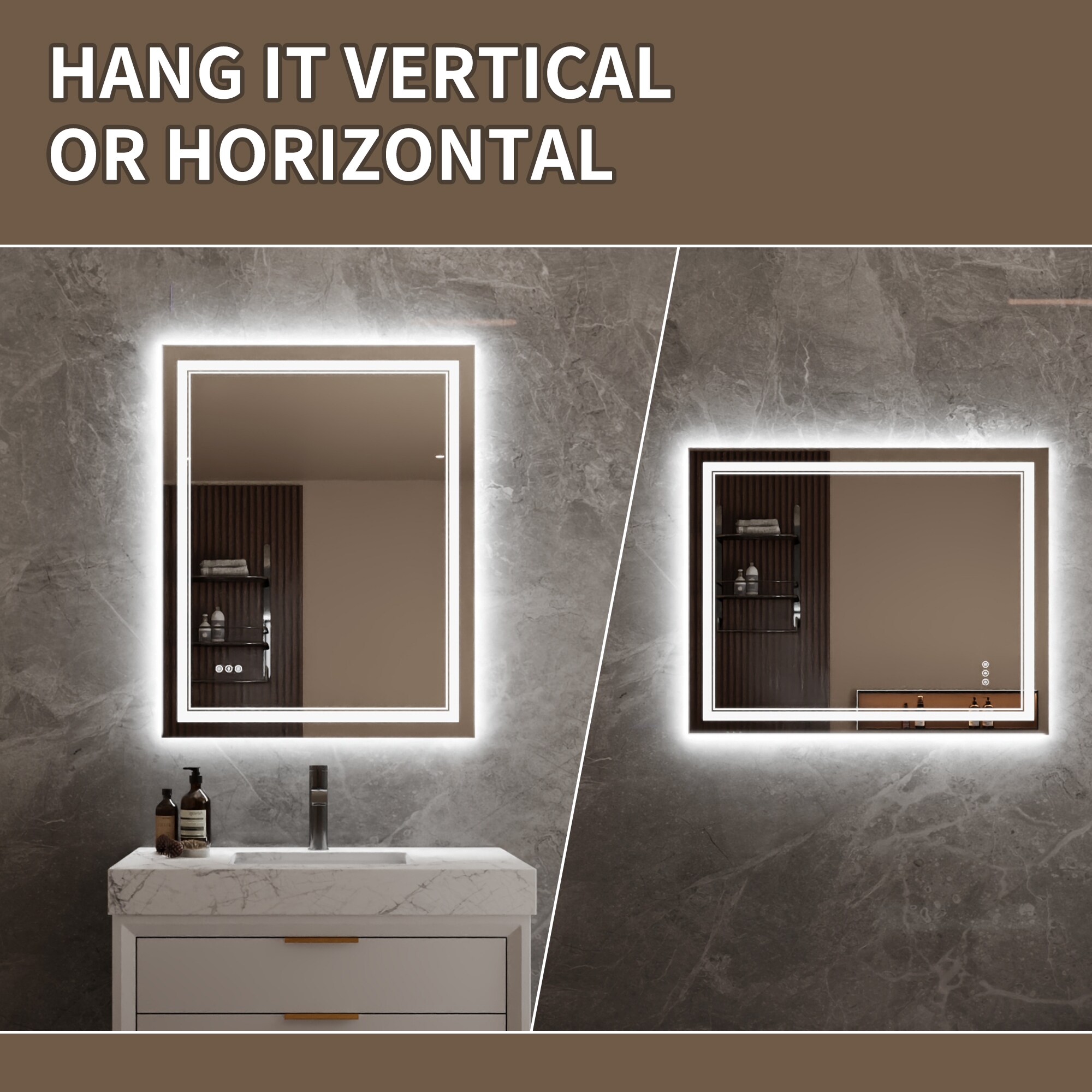 Bayfeve BFXB-7S3240-MIR Framed-Bath-Mirrors - View #12