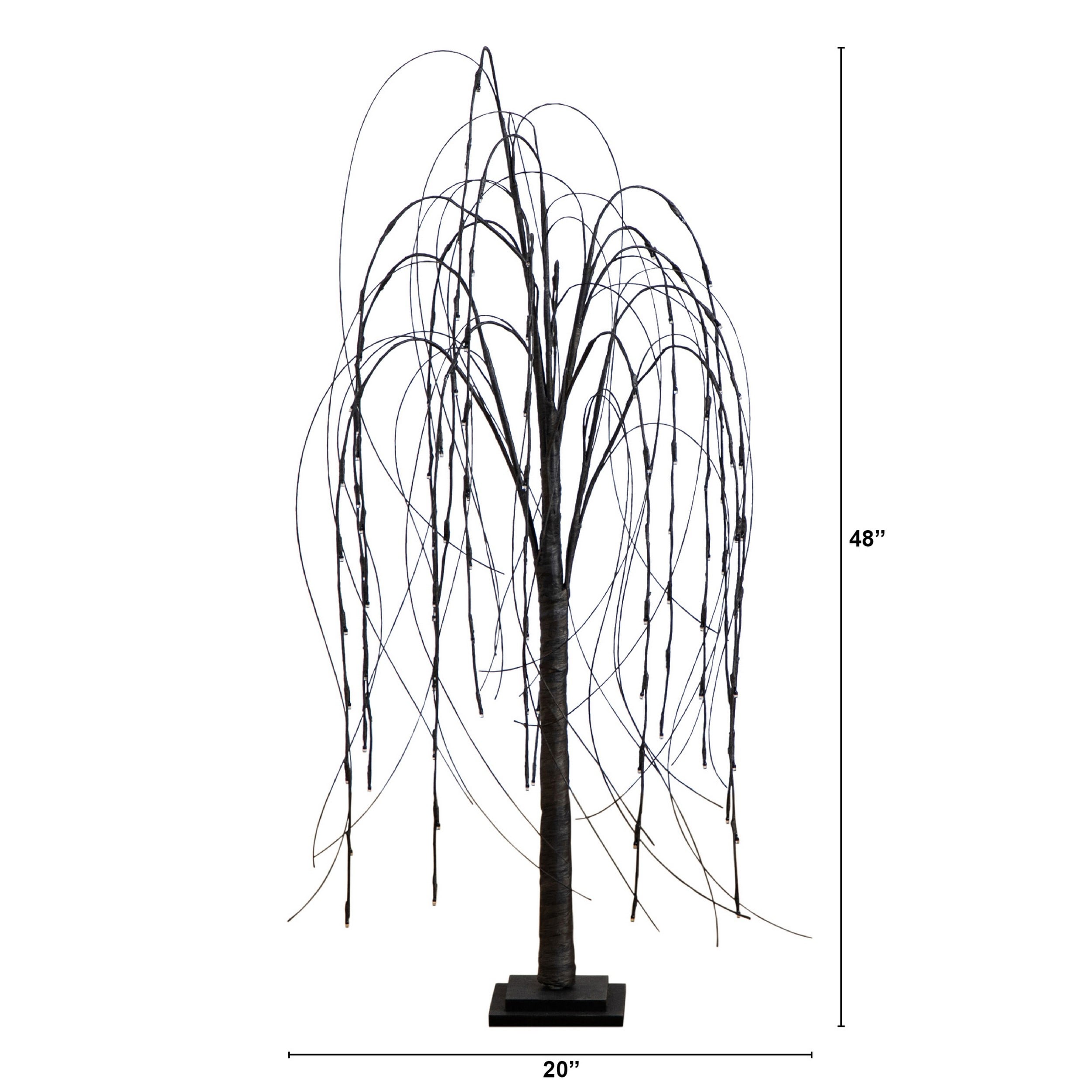 Nearly Natural T4753 48-in Lighted Harvest Artificial tree Tree