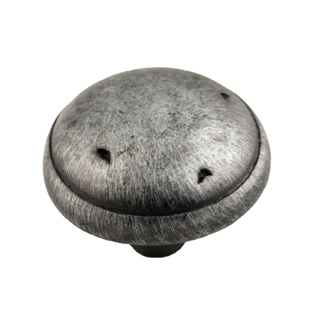 RK International CK 711-DN Distressed Nickel Round Traditional Cabinet Knob