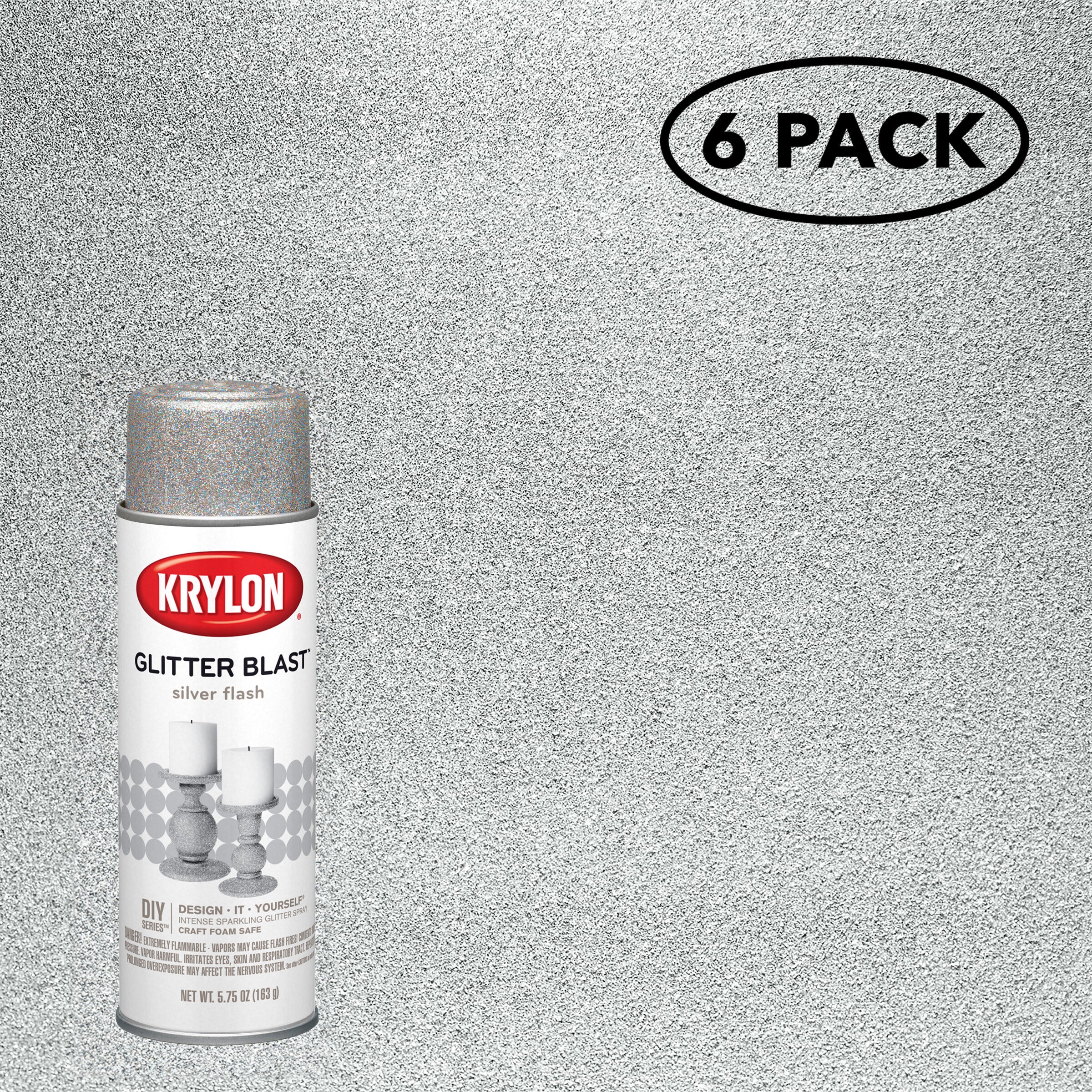 Style Selections 962167 Glitter Paint Additive - Silver - 1 Each